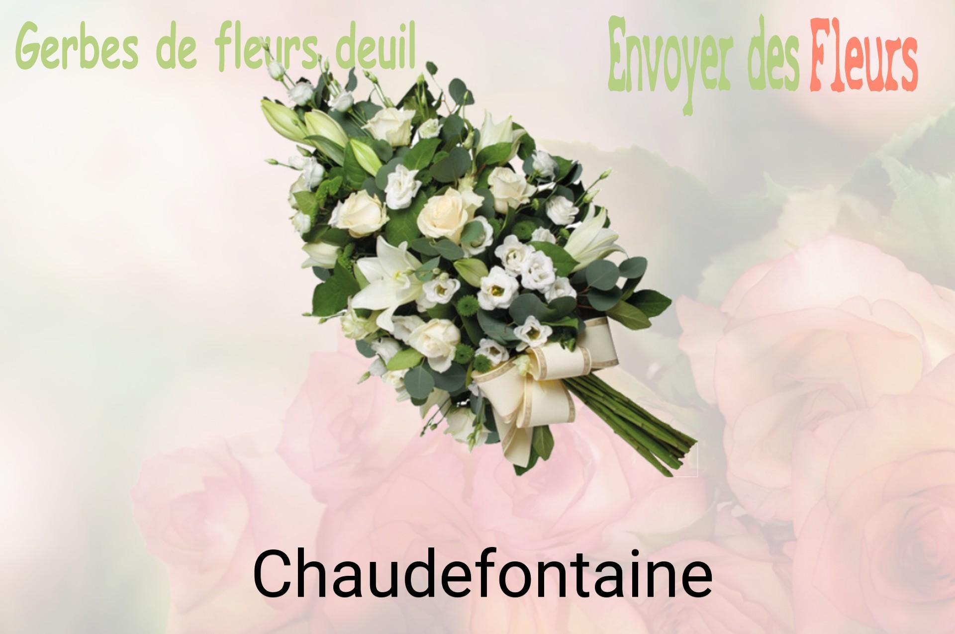 Gerbe de fleurs de deuil livrée à Chaudefontaine